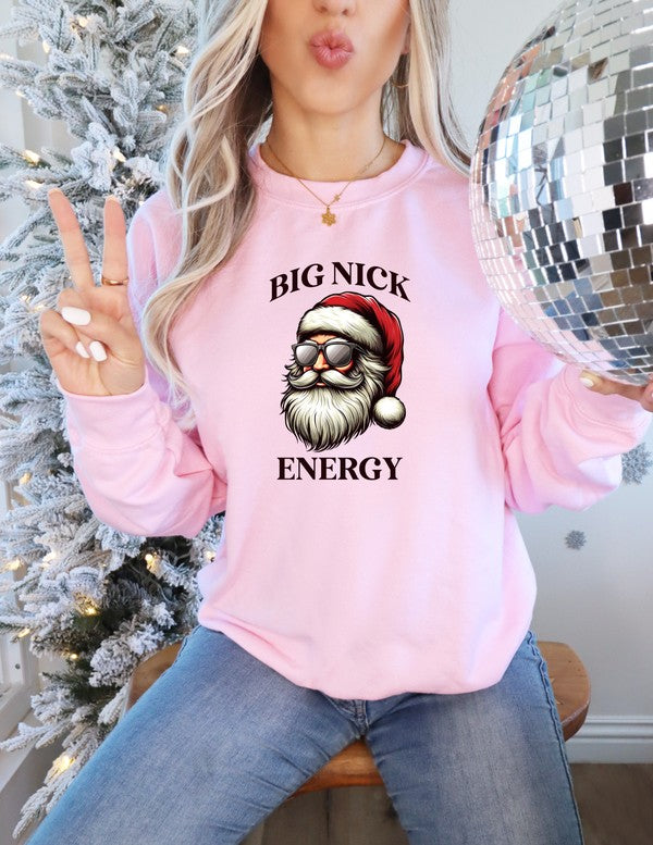 Big Nick Energy Colorful Cozy Crew Sweatshirt