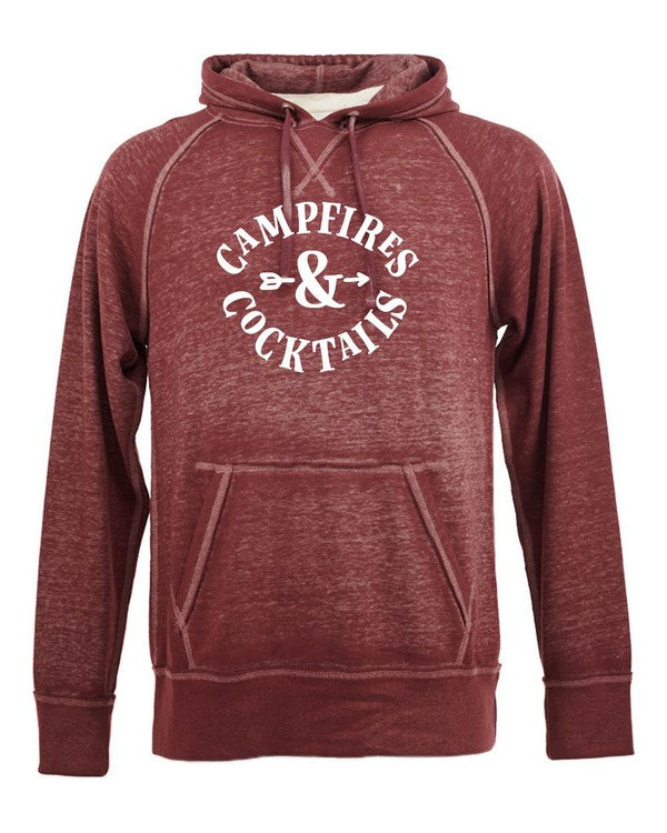 Campfires and Cocktails Vintage Hoodie