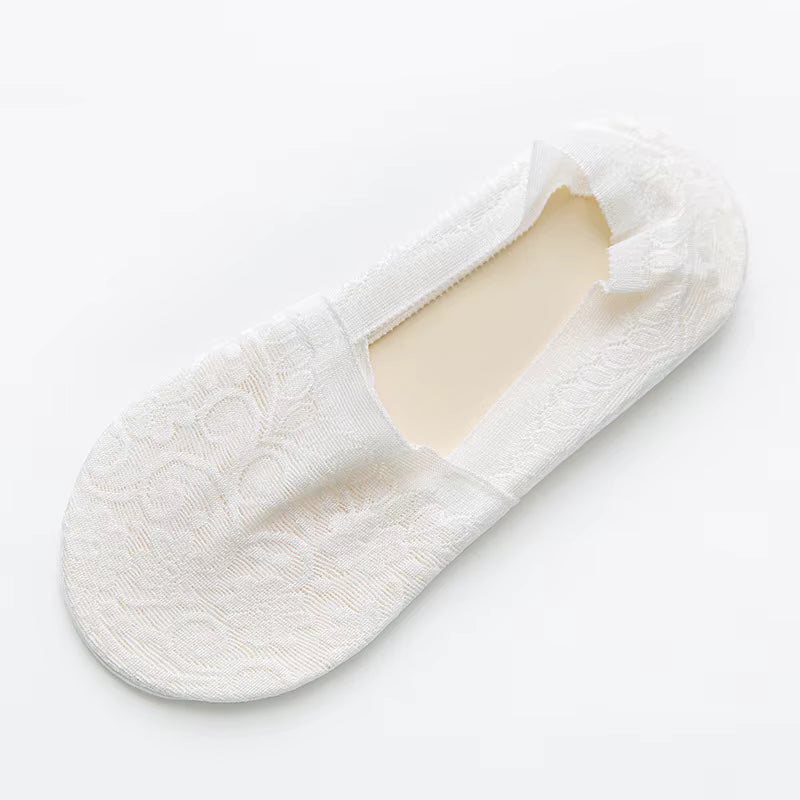 Breathable Mesh Lace No Show Socks